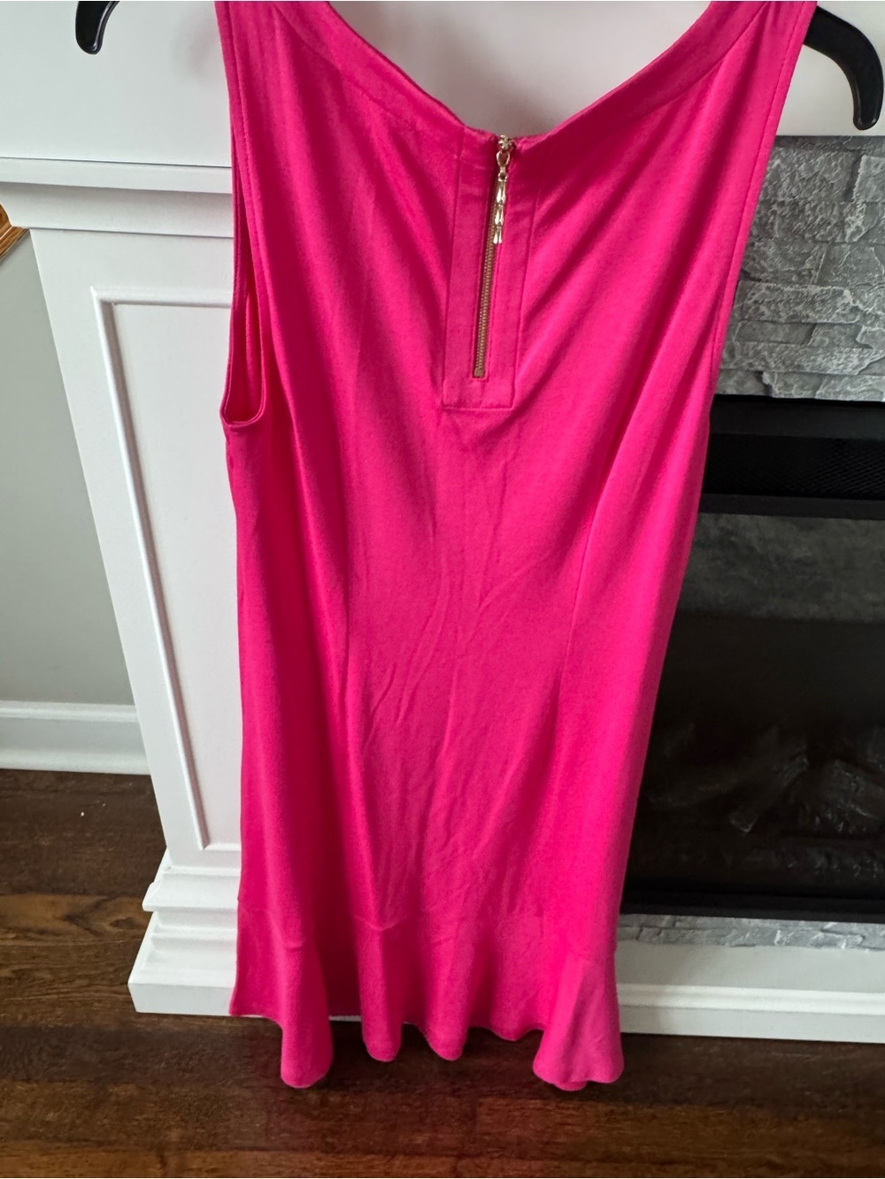 Tommy Bahama Darcy Flounce Dress Glowy Azalea/Vibrant Pink Midi day dress nap - Picture 3 of 12
